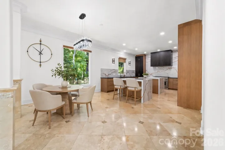 Virtually staged kitchen