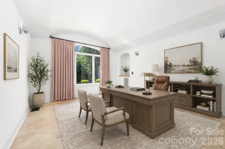 virtually staged main floor office