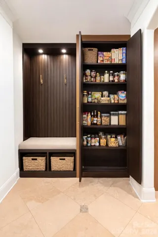 virtually altered to add a pantry