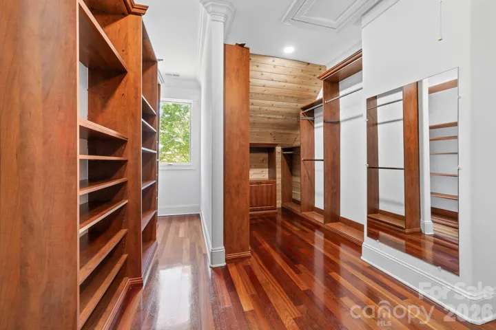 cedar boards in closet