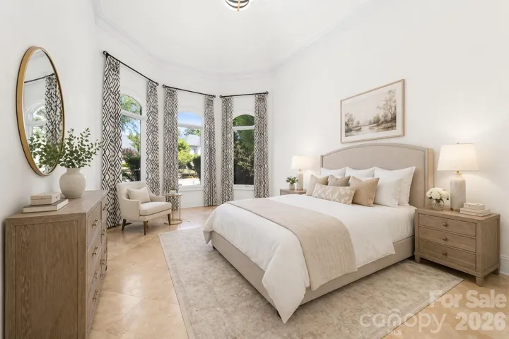 virtually staged first floor bedroom