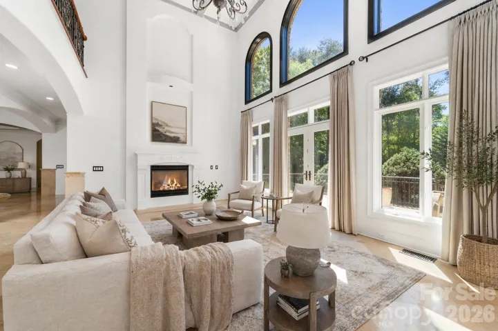 virtually staged living room