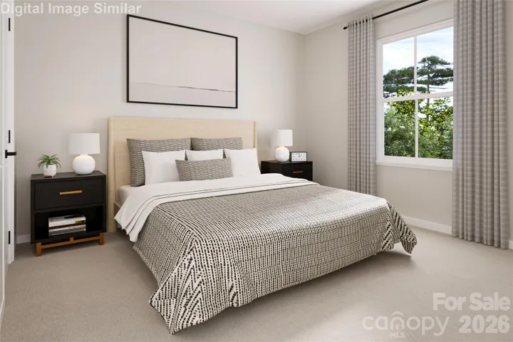  A welcoming guest bedroom filled with natural light — a clean, versatile space you can decorate to your own taste and style.