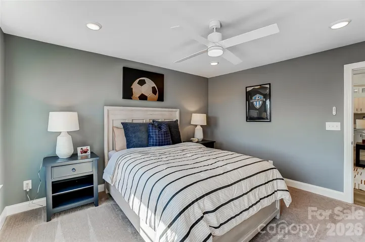 Secondary bedroom on the second floor