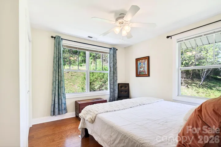Secondary bedroom with wooded views