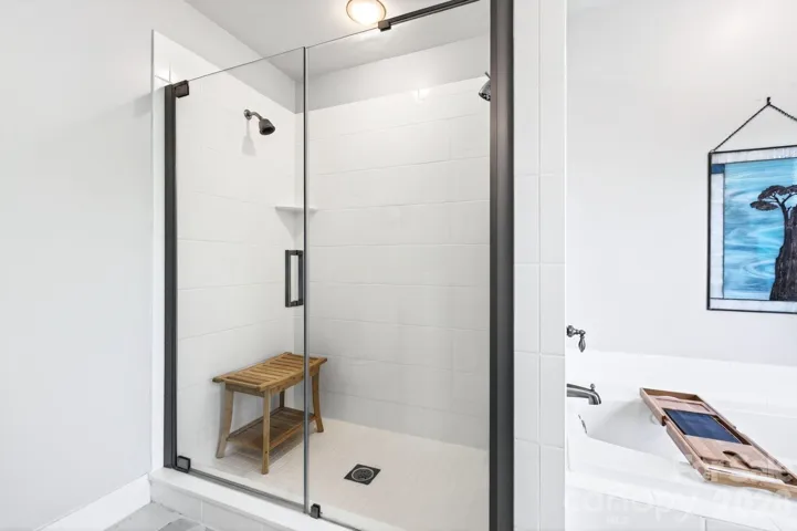 Primary bath walk-in double shower