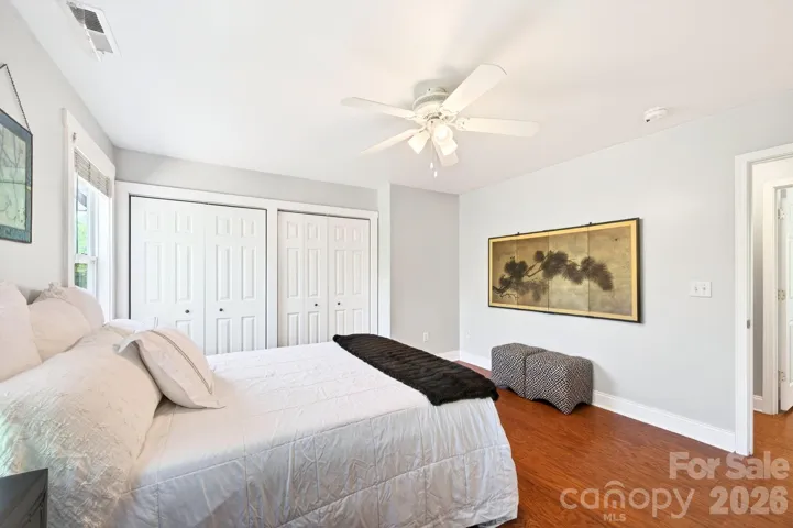 Bedroom with double closet