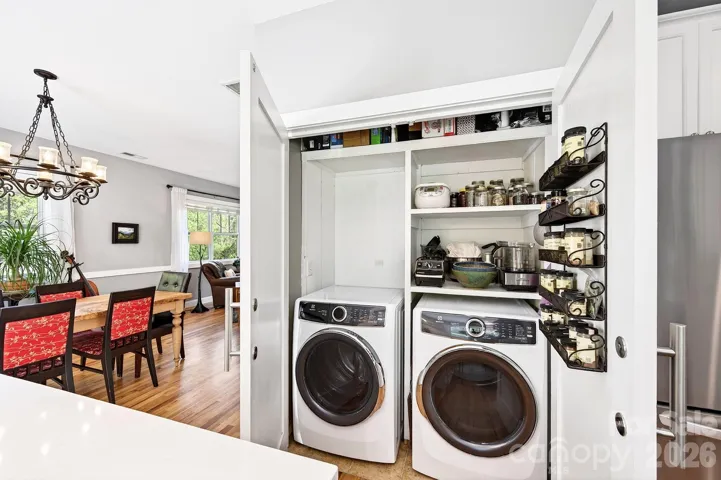 Laundry closet and pantry storage