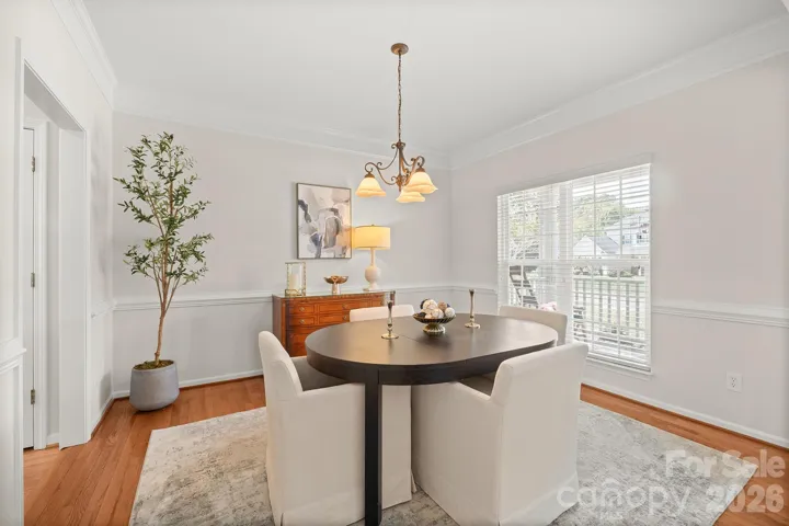 Spacious formal dining off foyer