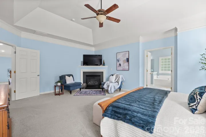 Primary suite featuring gas fireplace