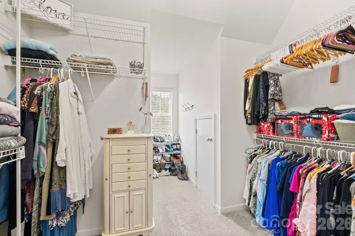 One of 2 primary closets