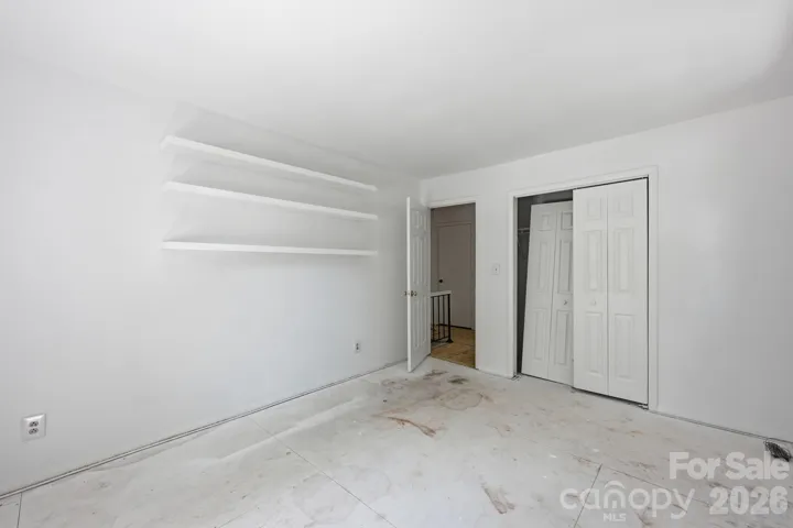 Closet doors removed for painting