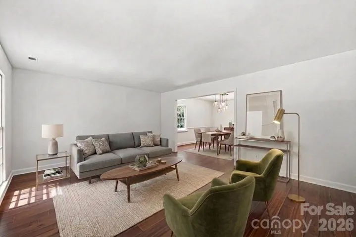 Virtually Staged Living Room