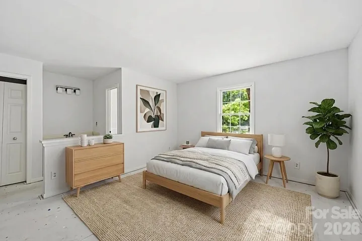 Virtually Staged Primary Bedroom 