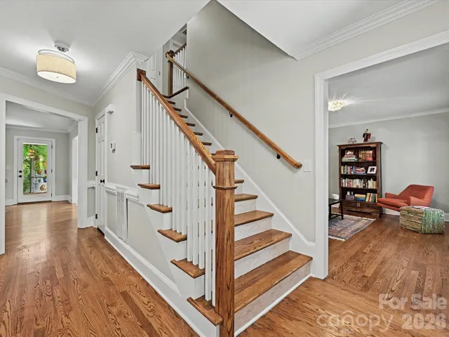 Entry Hall View & Beautiful Staircase