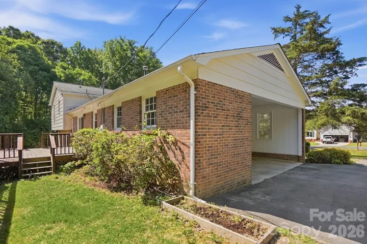 carport looking from the rear of home