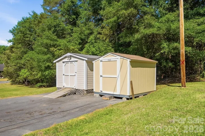 Two sheds