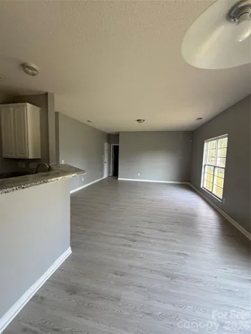 Breakfast nook and living room