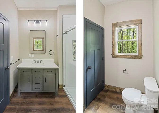 Lower Level - Primary Ensuite Bathroom with Linen Closet