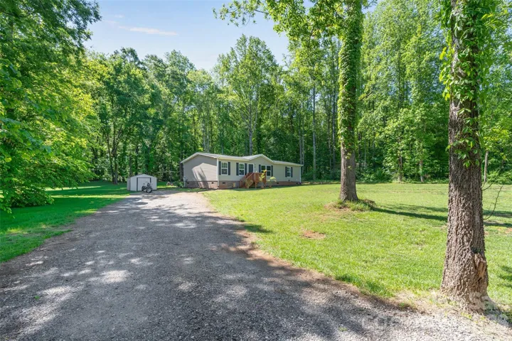 deep set lot, home sits back off the rd.