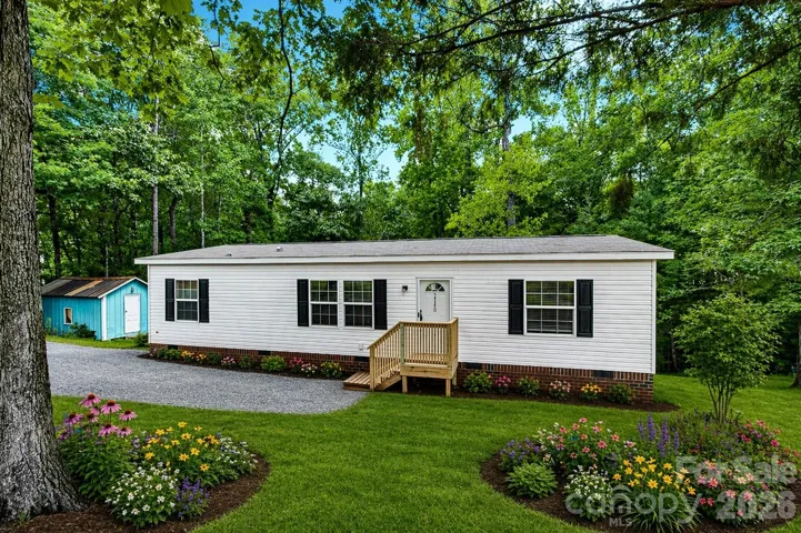Front of home with virtual landscaping