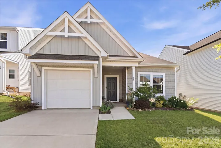 Charming curb appeal welcomes you with a covered front porch and inviting entry, offering a warm first impression in a thoughtfully designed community.