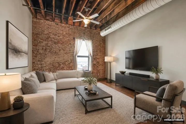 Virtually Staged Living Room