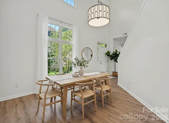 Virtually Staged Dining Room, seating for 6