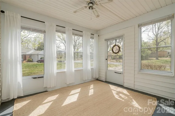 One of two three-season sunporches