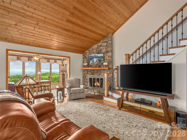 Living Room looking toward mountain view