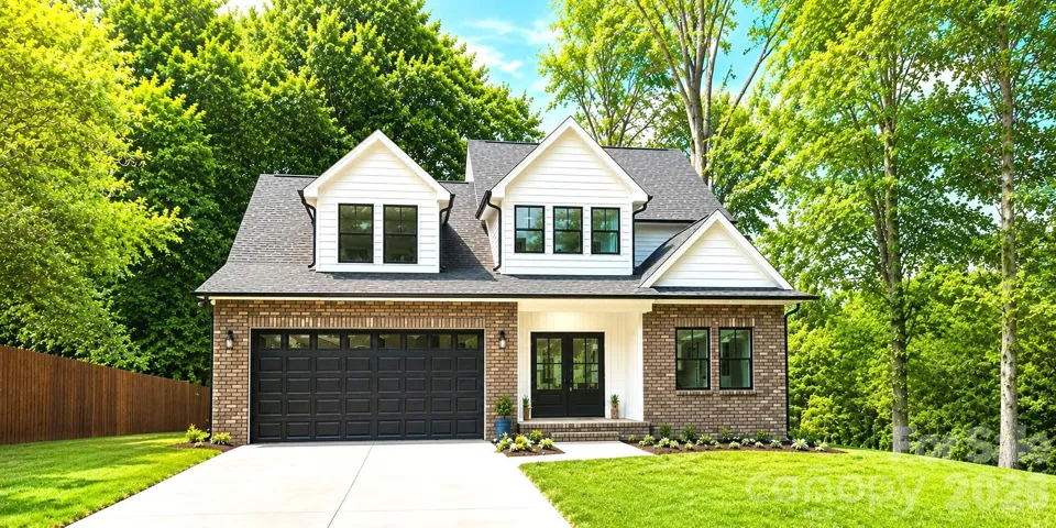 Custom built stunning home with private setting large yard.