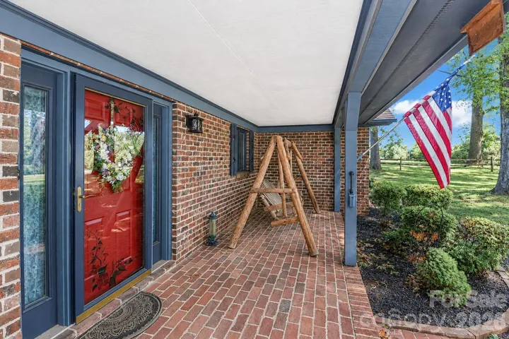 Deep front porch
