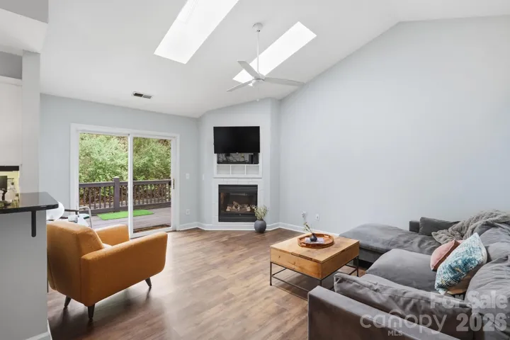 Living Room with Skylights