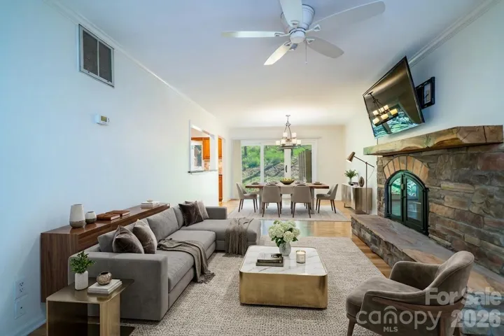 Virtually Staged Living/Dining Room