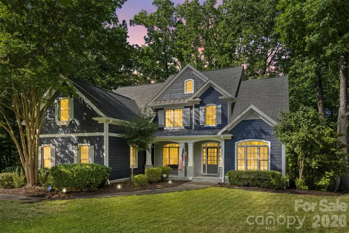 Twilight front of house