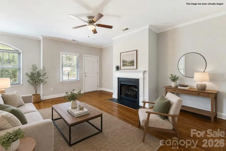 Virtually Staged Living room