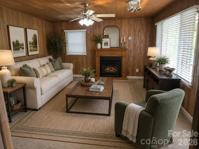 Family Room Virtually Staged