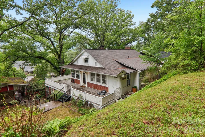 view from upper back yard