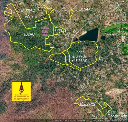 Remaining parcels owned by the estate