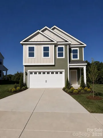 Artist rendering/photo enhancement shown for illustrative purposes only. Home is currently under construction. Exterior colors, landscaping, garage door style, site conditions, and other features may vary from final construction.