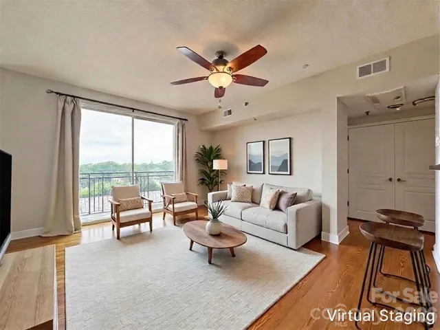 Top floor condo with balcony and additional space for an office