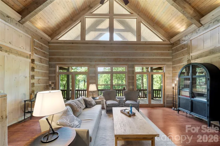 Mountain Views through the vaulted window. 170 Cradling Cove