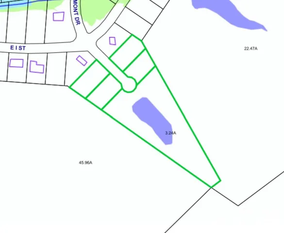 5 Parcels with pond at the top
