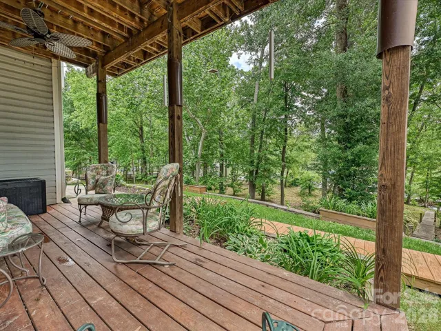 Lower deck with river views