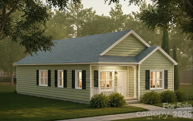 Exterior Rendering Cypress Green Siding