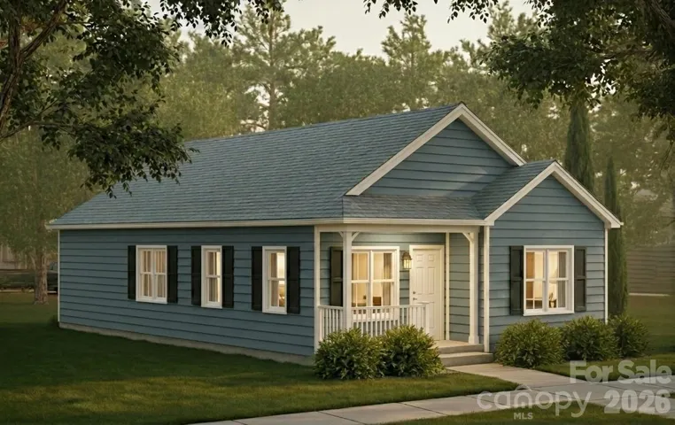 Exterior Rendering Wedgewood Blue Siding