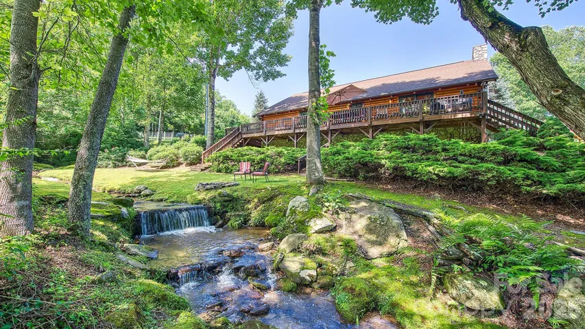 Backyard creekside