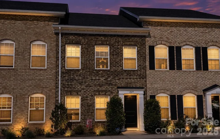 Front of unit at night