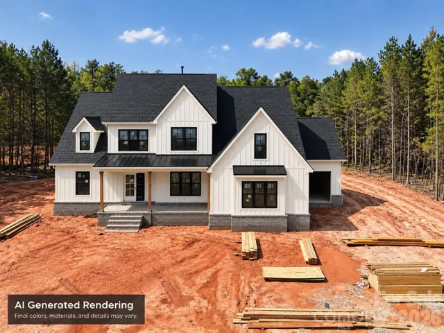 Actual Home with AI generate exterior to match finished look