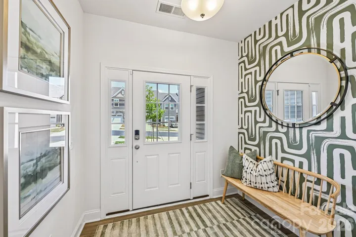 Model Home - Front Door Entry with Sidelights.